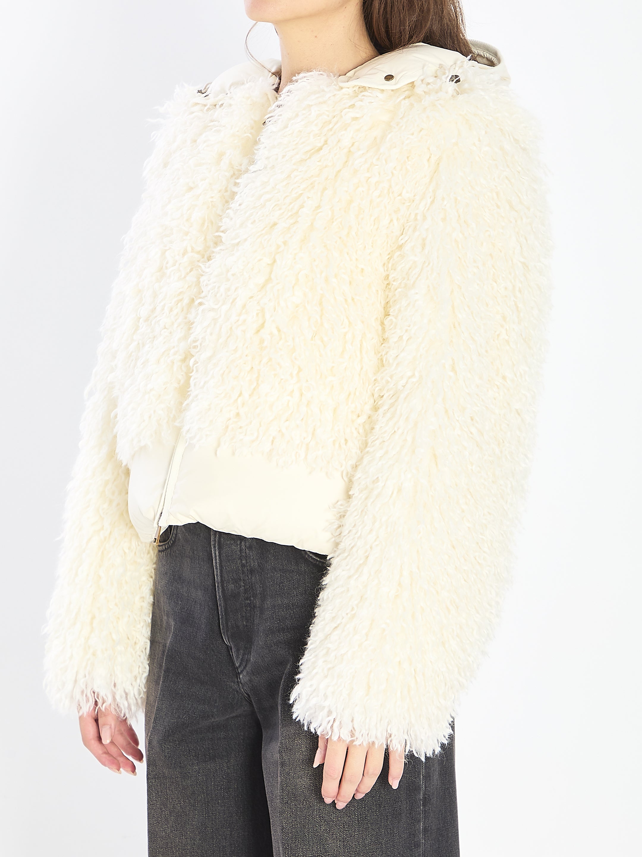 MONCLER Women's Mini Puffer Jacket with Removable Hood