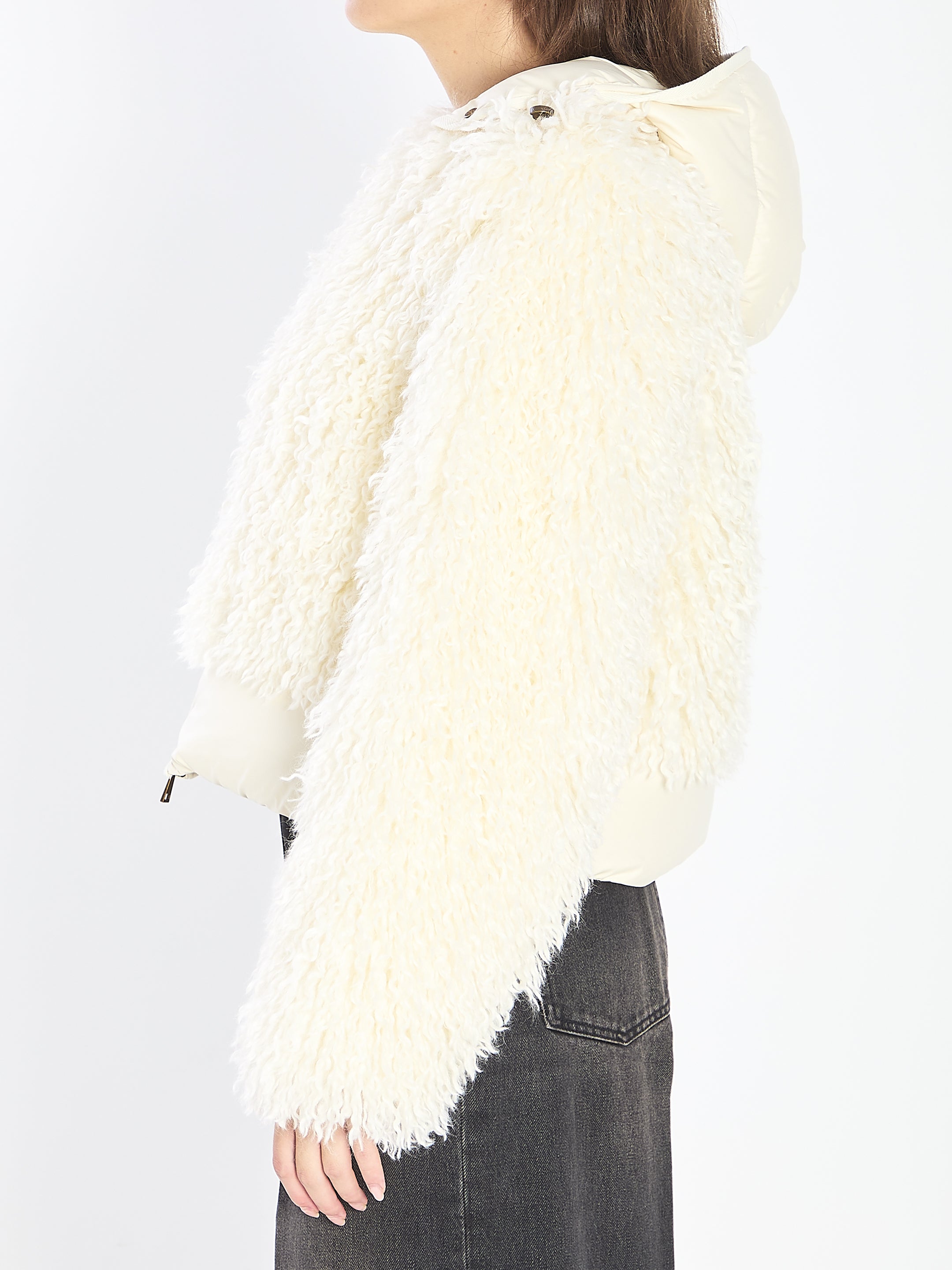 MONCLER Women's Mini Puffer Jacket with Removable Hood