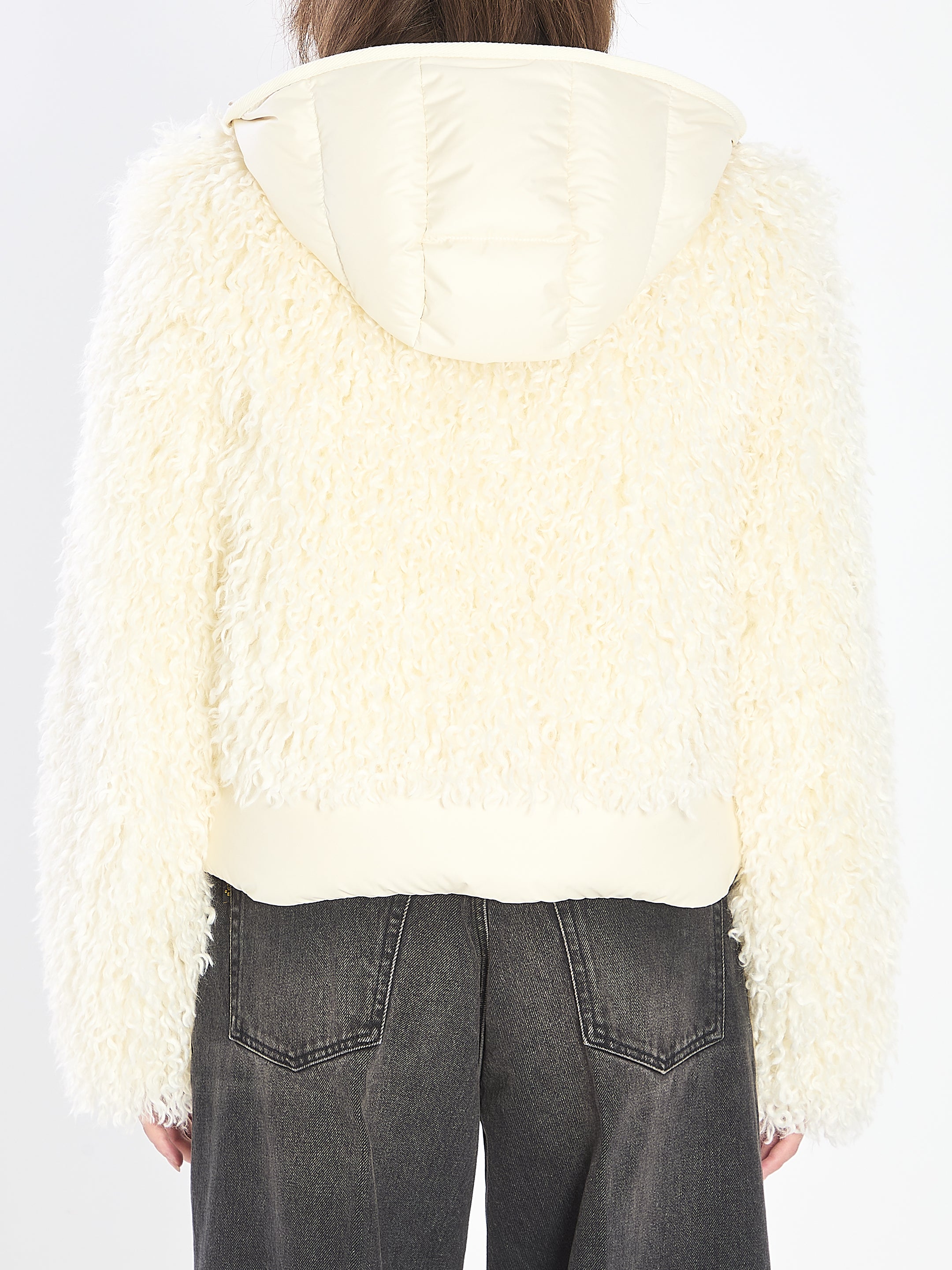 MONCLER Women's Mini Puffer Jacket with Removable Hood