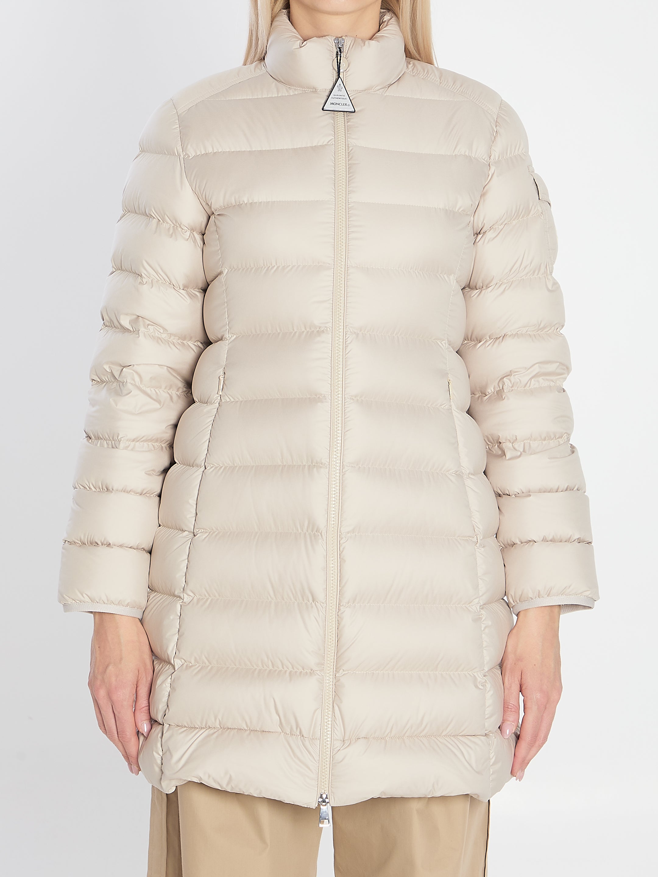 MONCLER MIDI PUFFER JACKET - SLIM FIT WITH FLARED SILHOUETTE