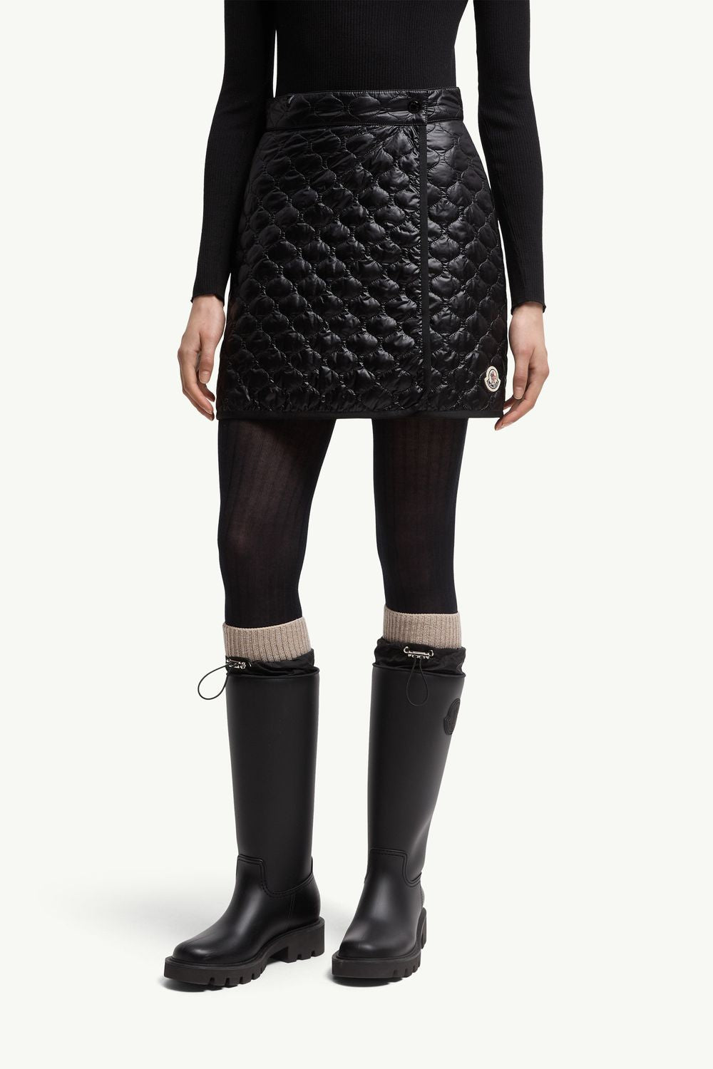 MONCLER Quilted Padded Mini Skirt