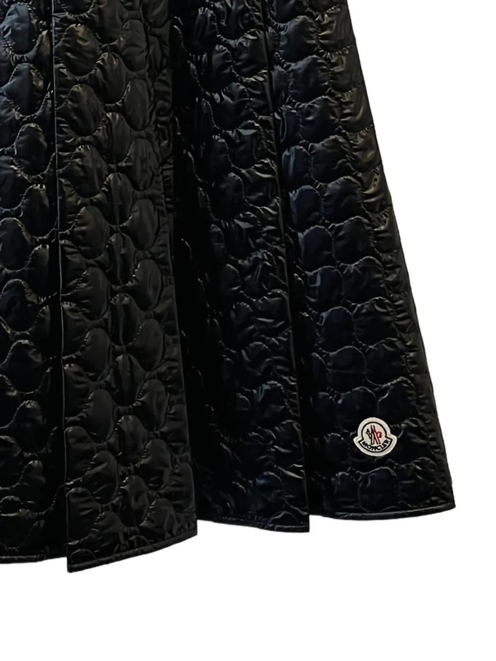 MONCLER Padded Midi Skirt with Square Quilting - Size 40
