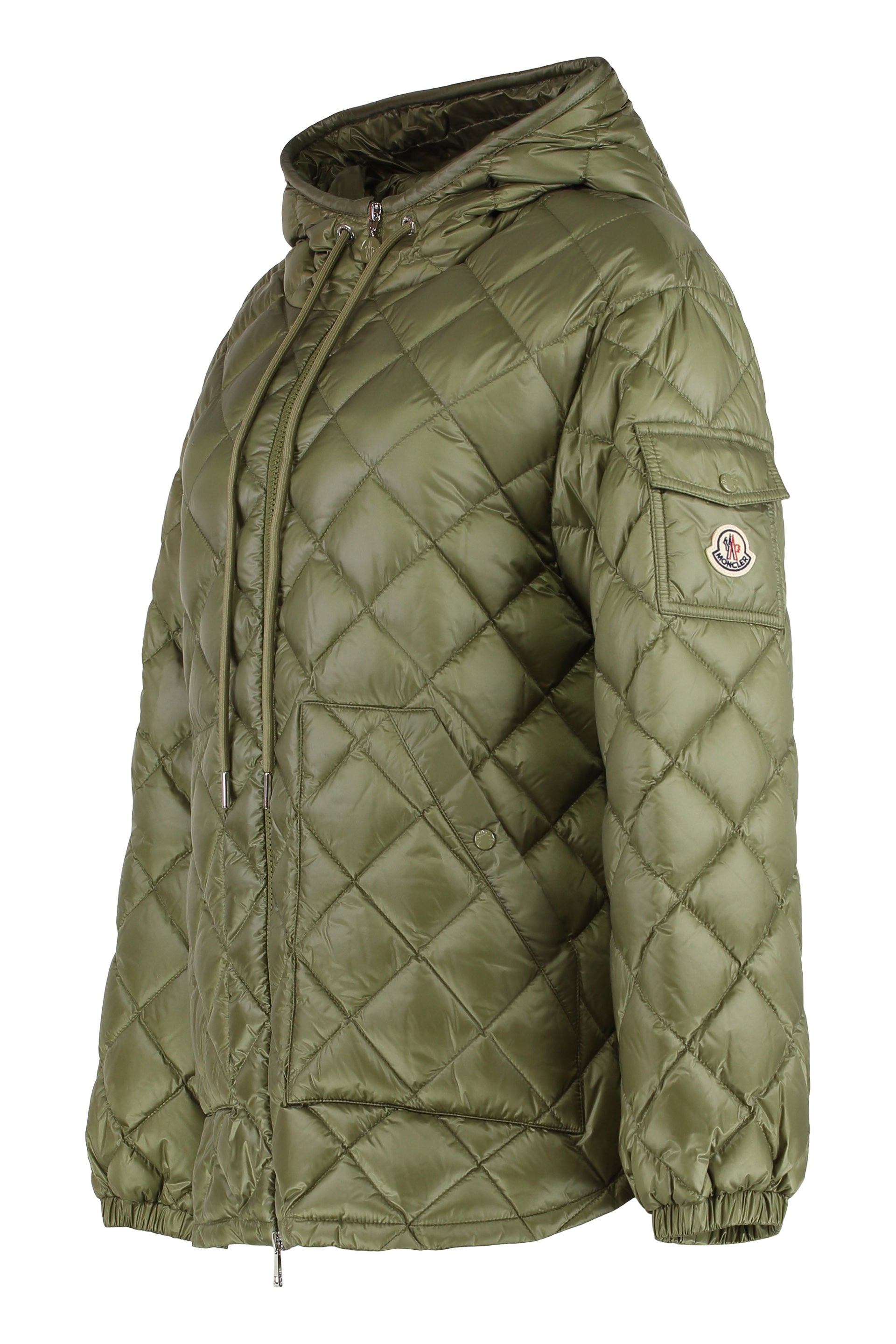 MONCLER Quilted Down Jacket with Adjustable Hood