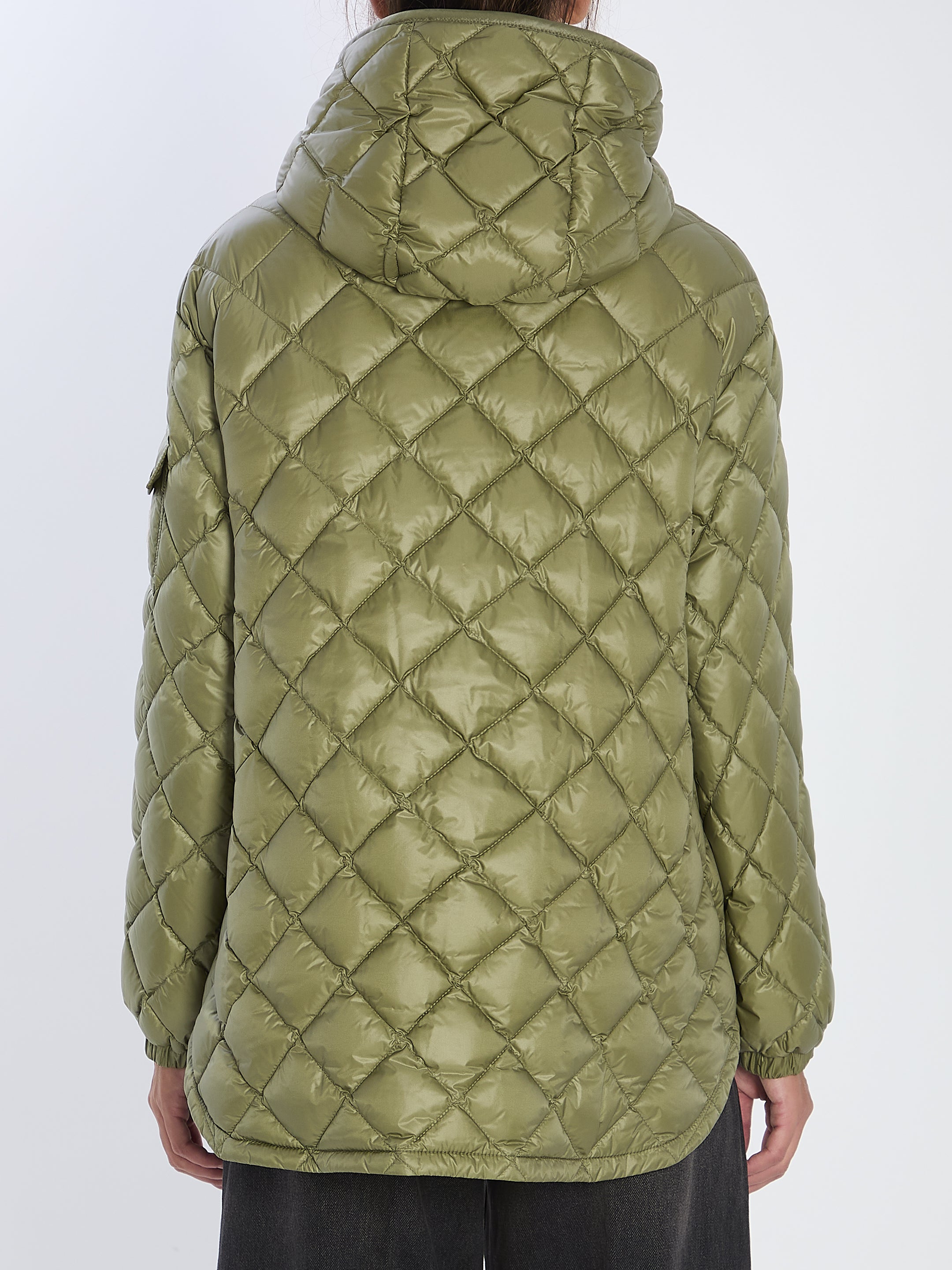 MONCLER Quilted Down Jacket with Adjustable Hood