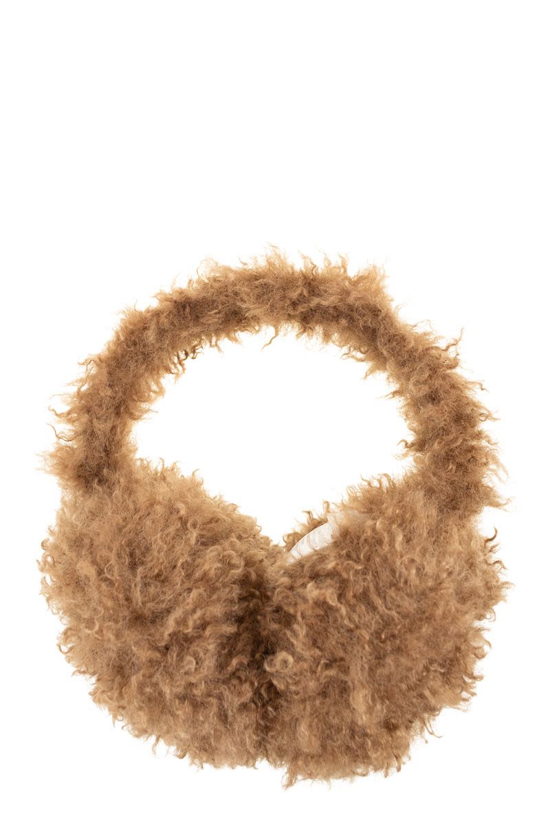 MONCLER Padded Teddy Fleece Earmuffs for Women