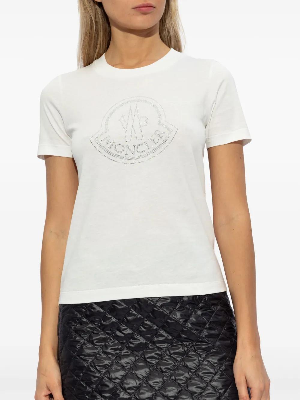 MONCLER Crystal Logo T-Shirt (Size M)