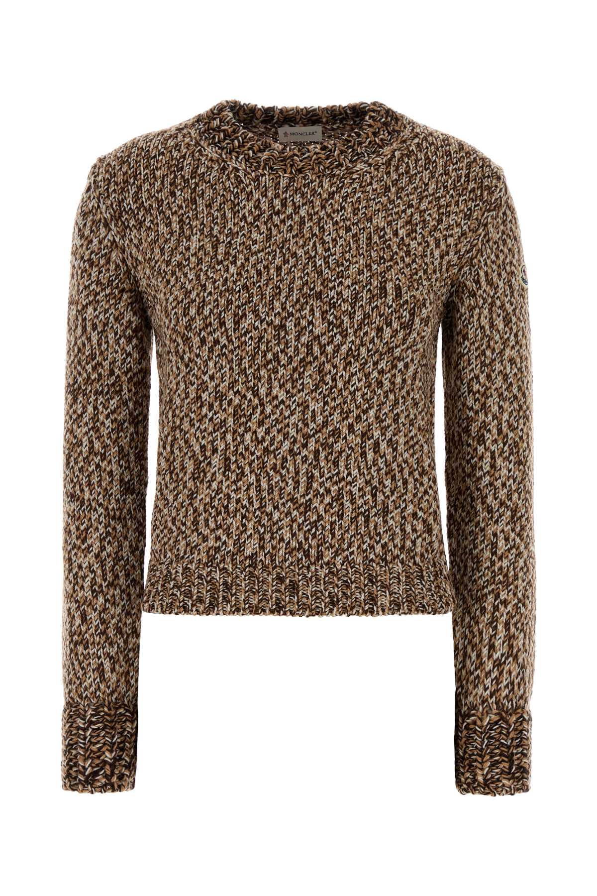MONCLER Wool Sweater with Crew Neck for Women - FW25