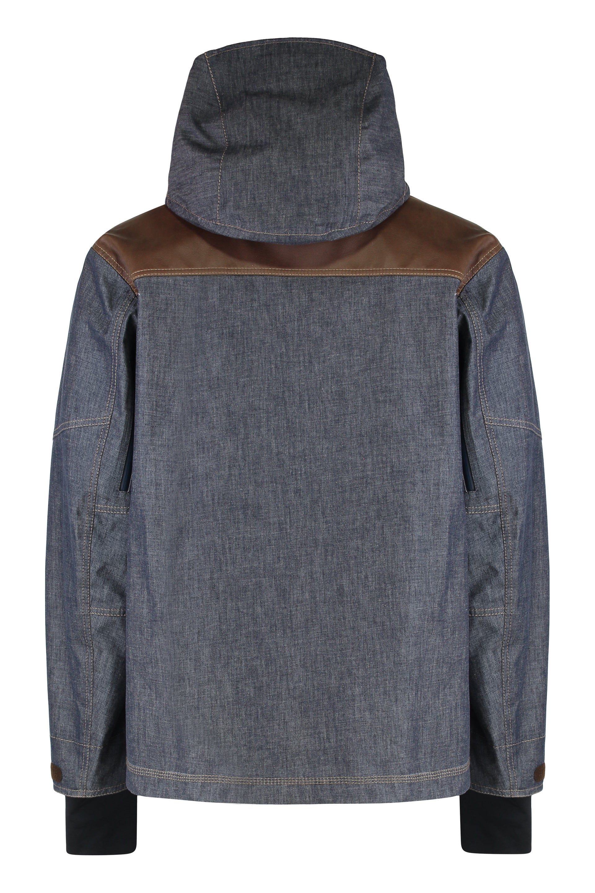 MONCLER GRENOBLE Men's Padded Denim Ski Jacket