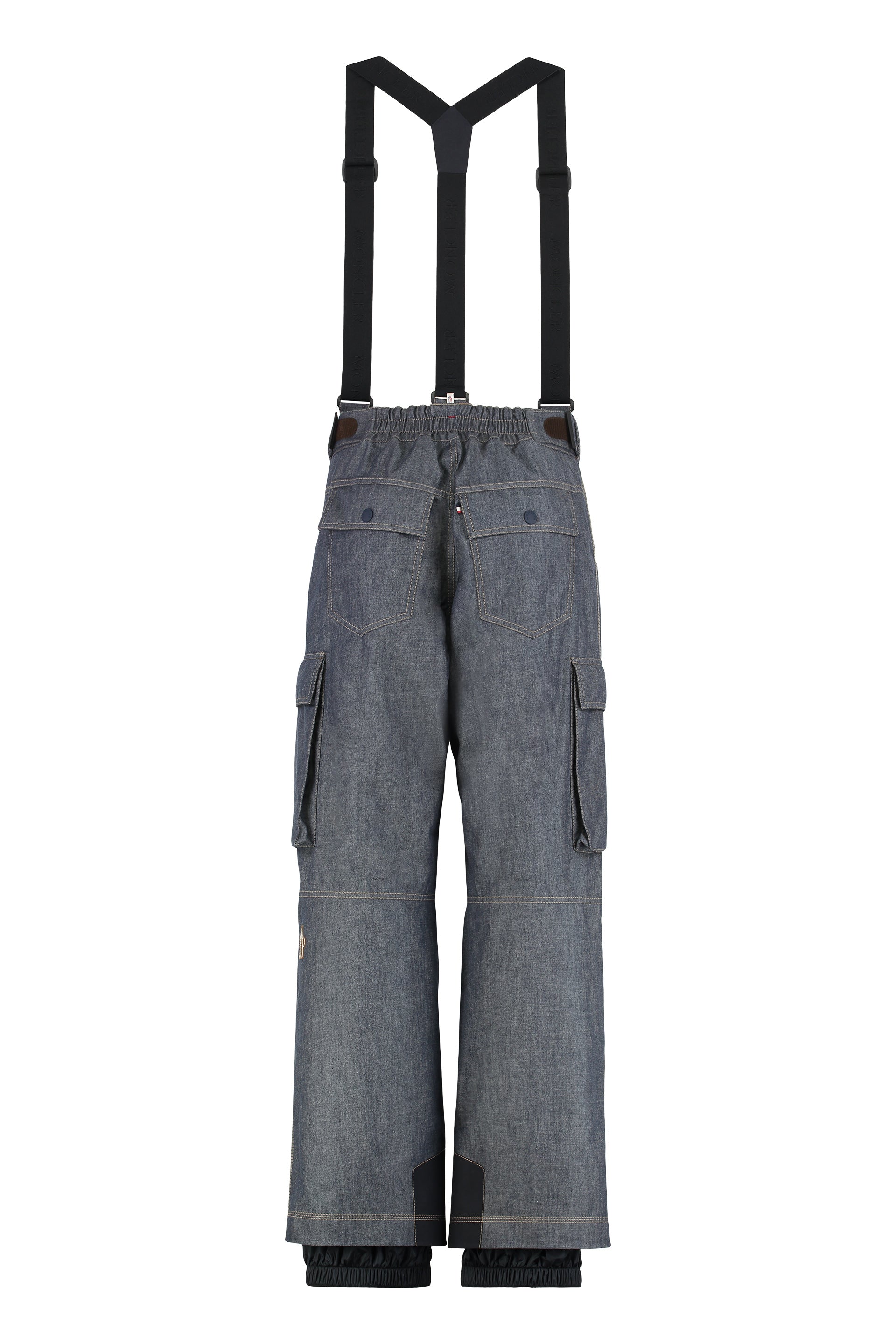 Moncler Grenoble Men's Ski Bib Overall - Padded Denim Design