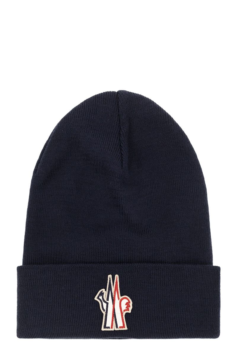 MONCLER GRENOBLE Premium Wool Hat with Embroidered Logo - FW25