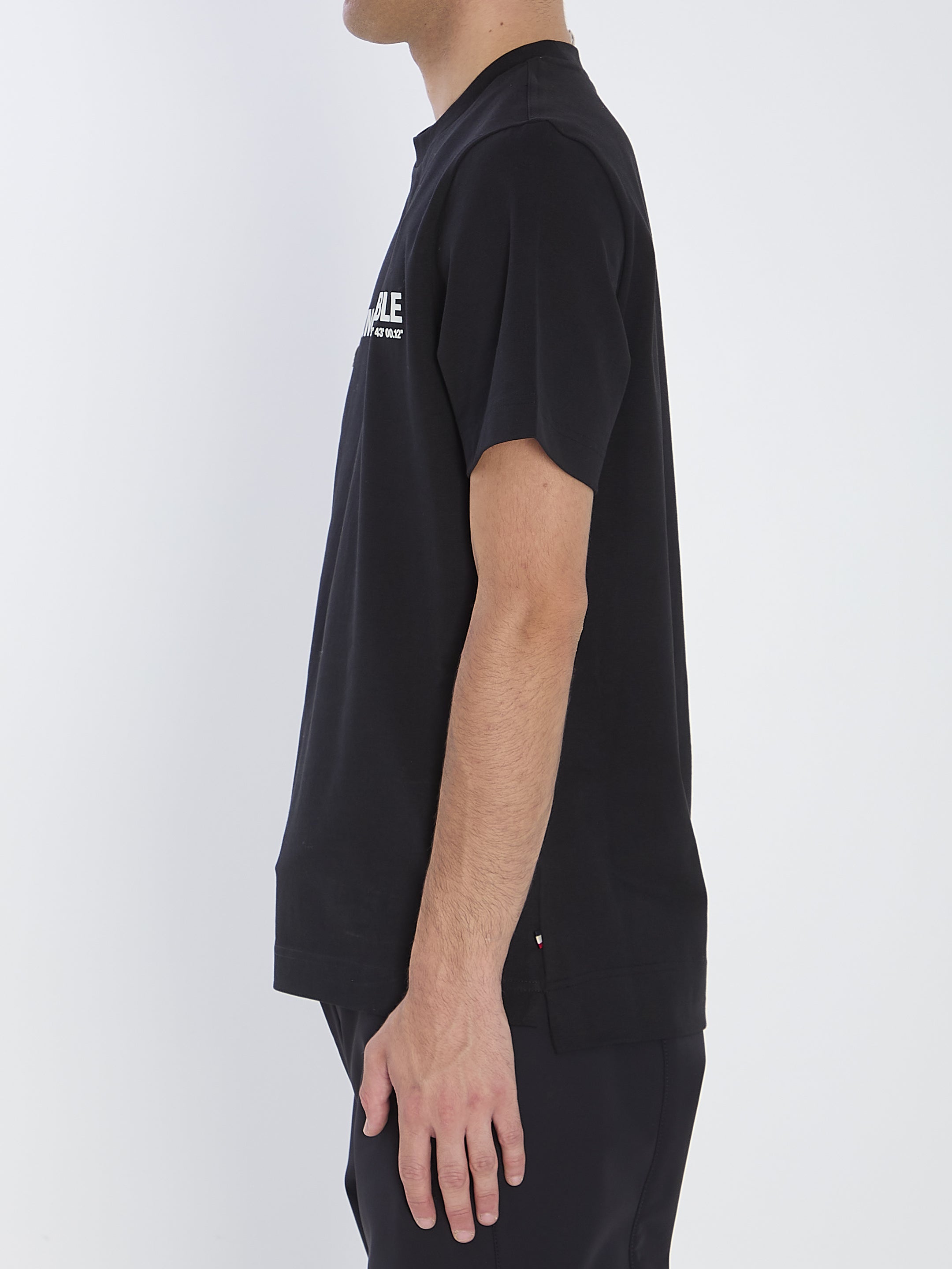 MONCLER GRENOBLE Crew Neck Cotton T-Shirt for Men