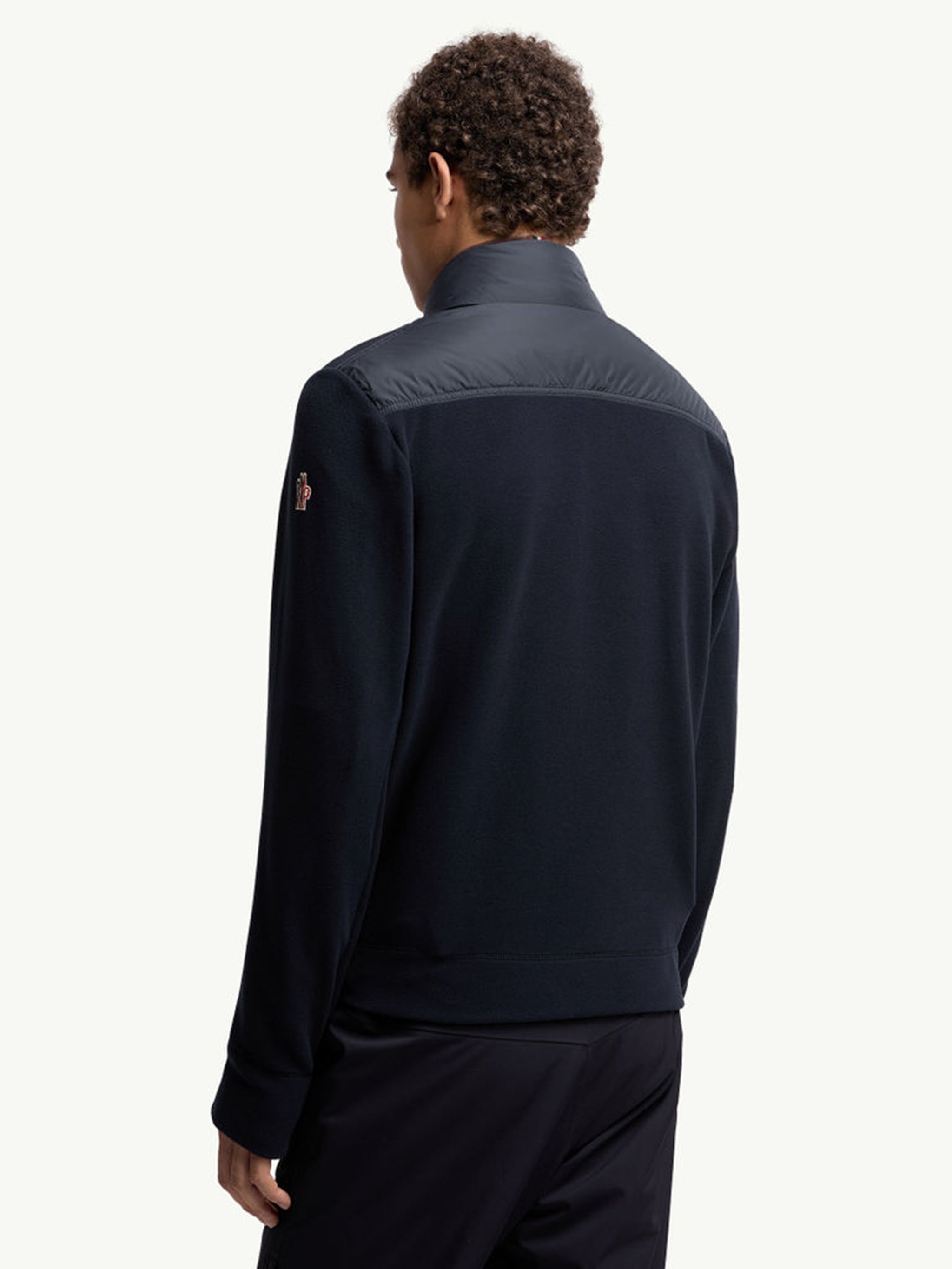 MONCLER GRENOBLE Men's Padded Cardigan with Zip - Perfect Mid-Layer for Skiing and Snowboarding