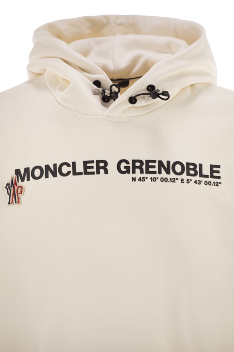MONCLER GRENOBLE Logoed Cotton Hooded Sweatshirt - Oversized Fit