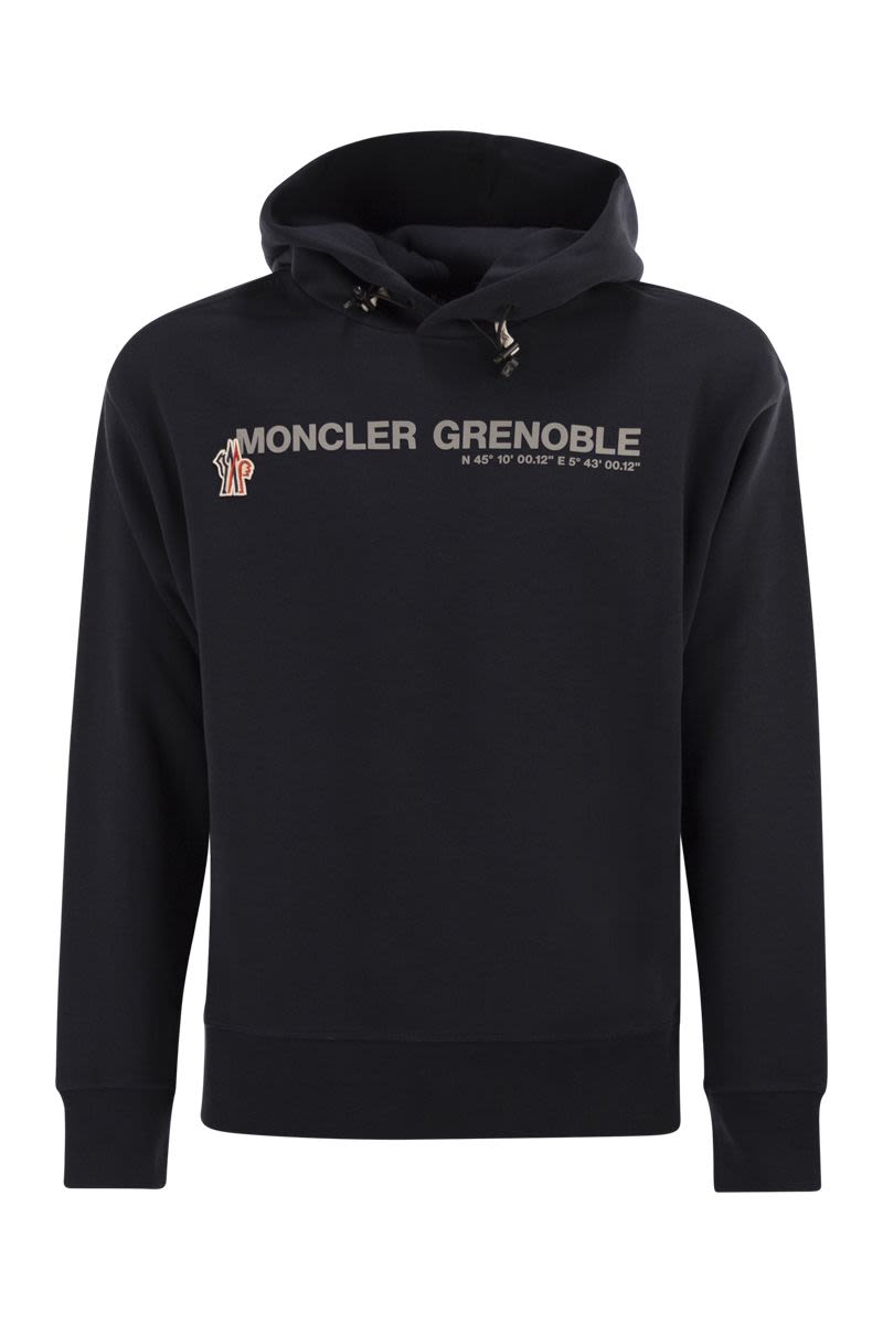 MONCLER GRENOBLE Oversized Logoed Cotton Hooded Sweatshirt