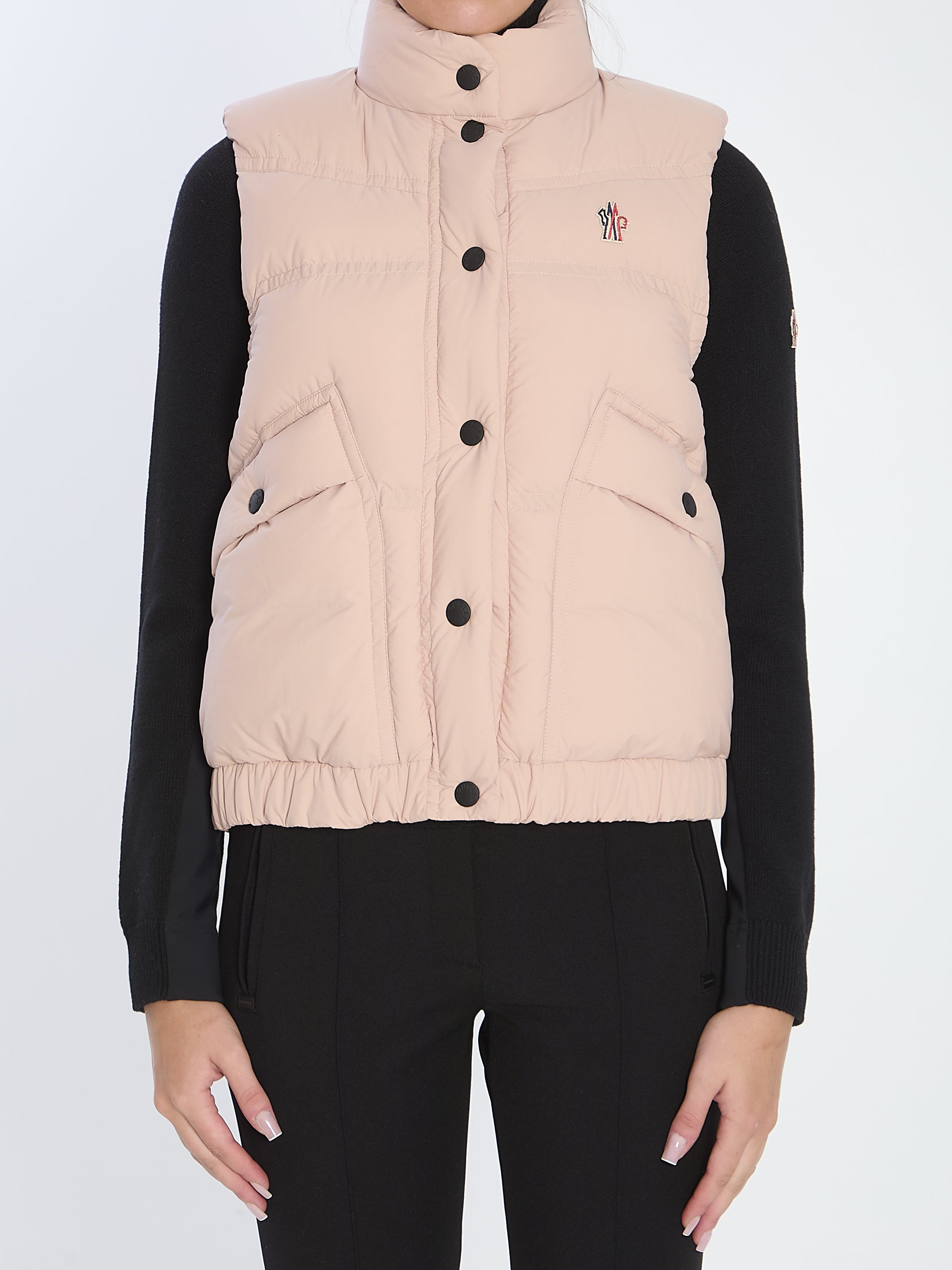 MONCLER GRENOBLE Women's Padded Vest with High Collar - Size 01