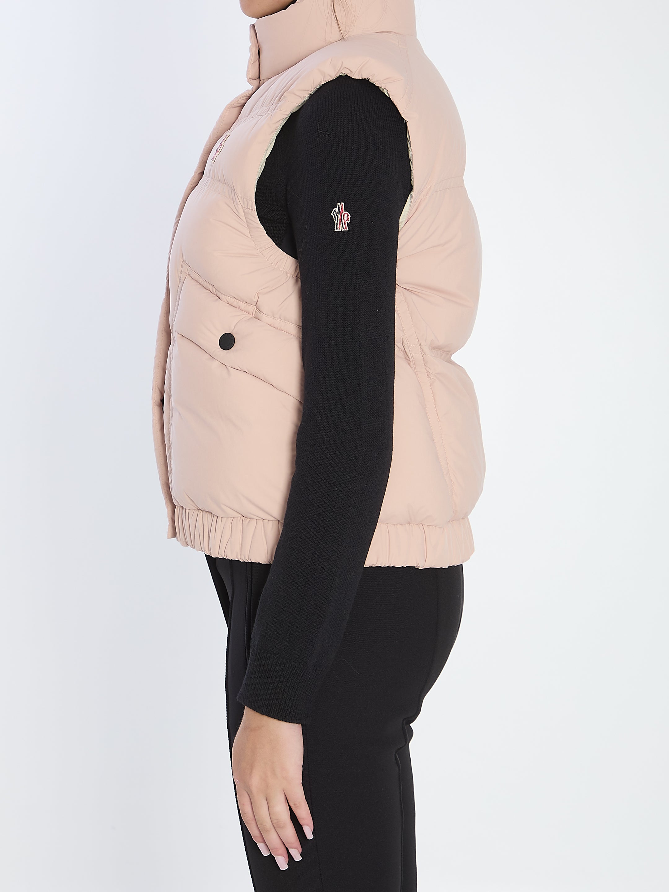 MONCLER GRENOBLE Women's Padded Vest with High Collar - Size 01