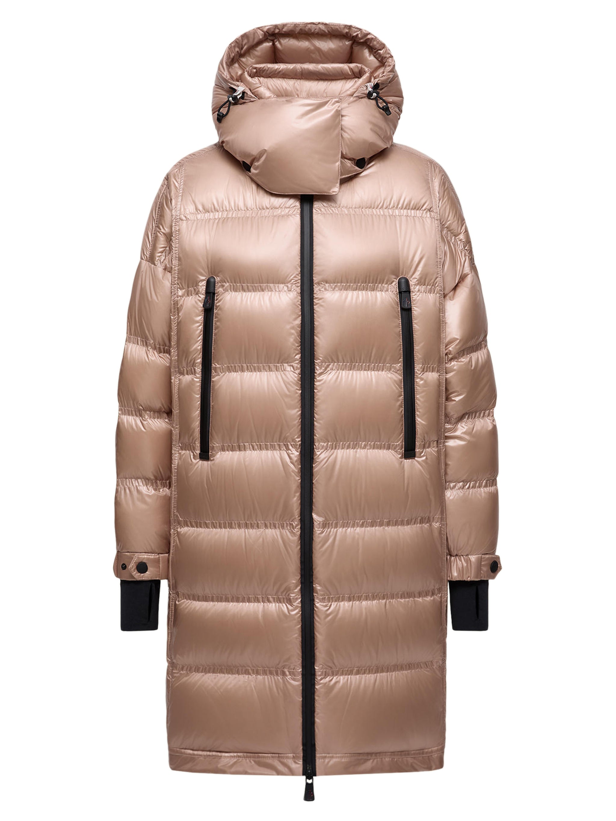 MONCLER Hooded Long Down Jacket Size 1