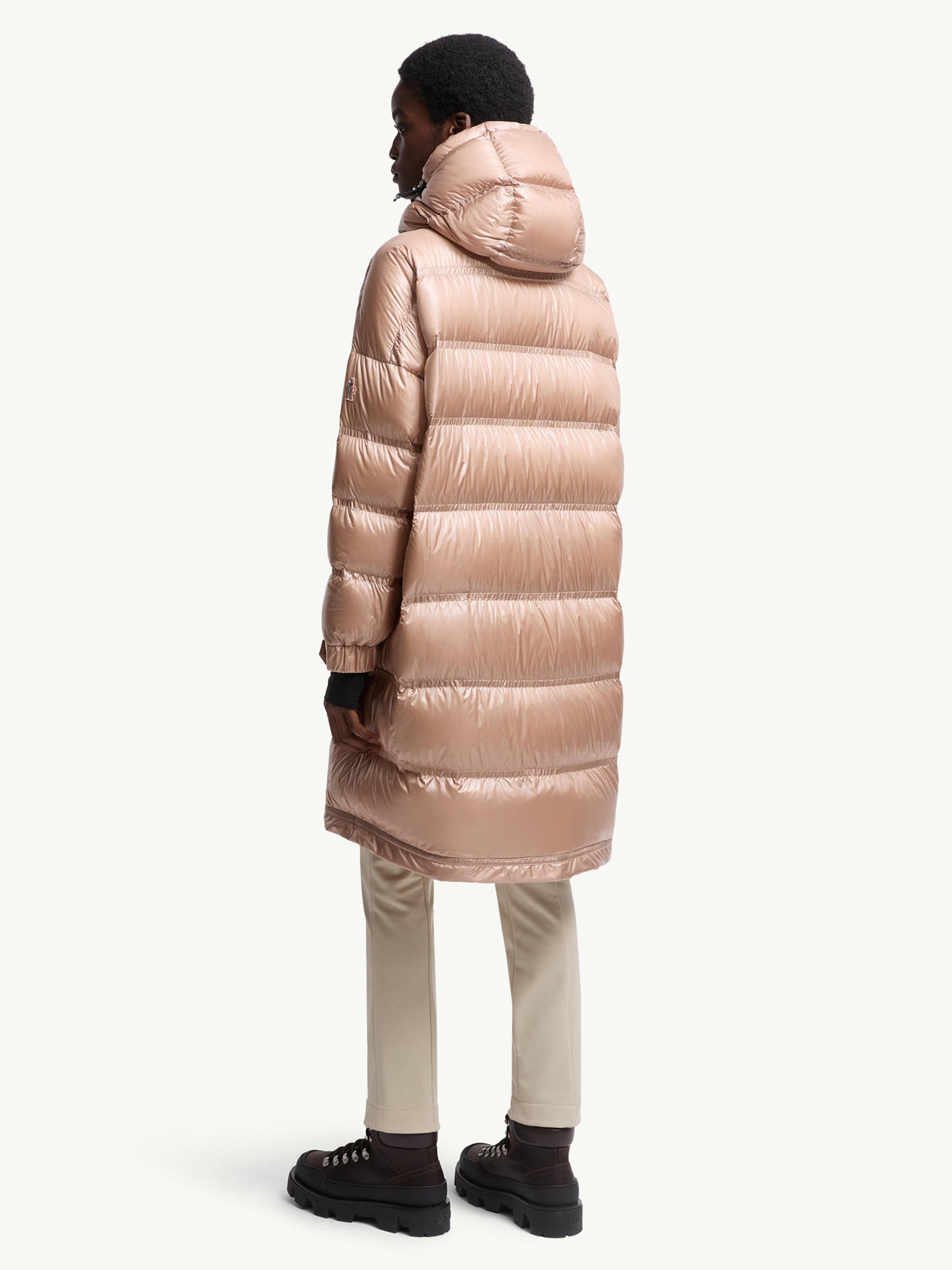 MONCLER Hooded Long Down Jacket Size 1
