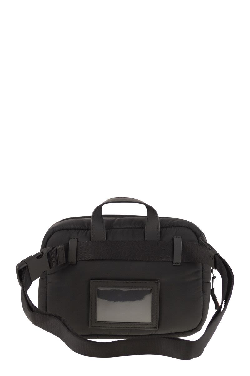 MONCLER Quilted Nylon Shoulder Handbag with Adjustable Strap