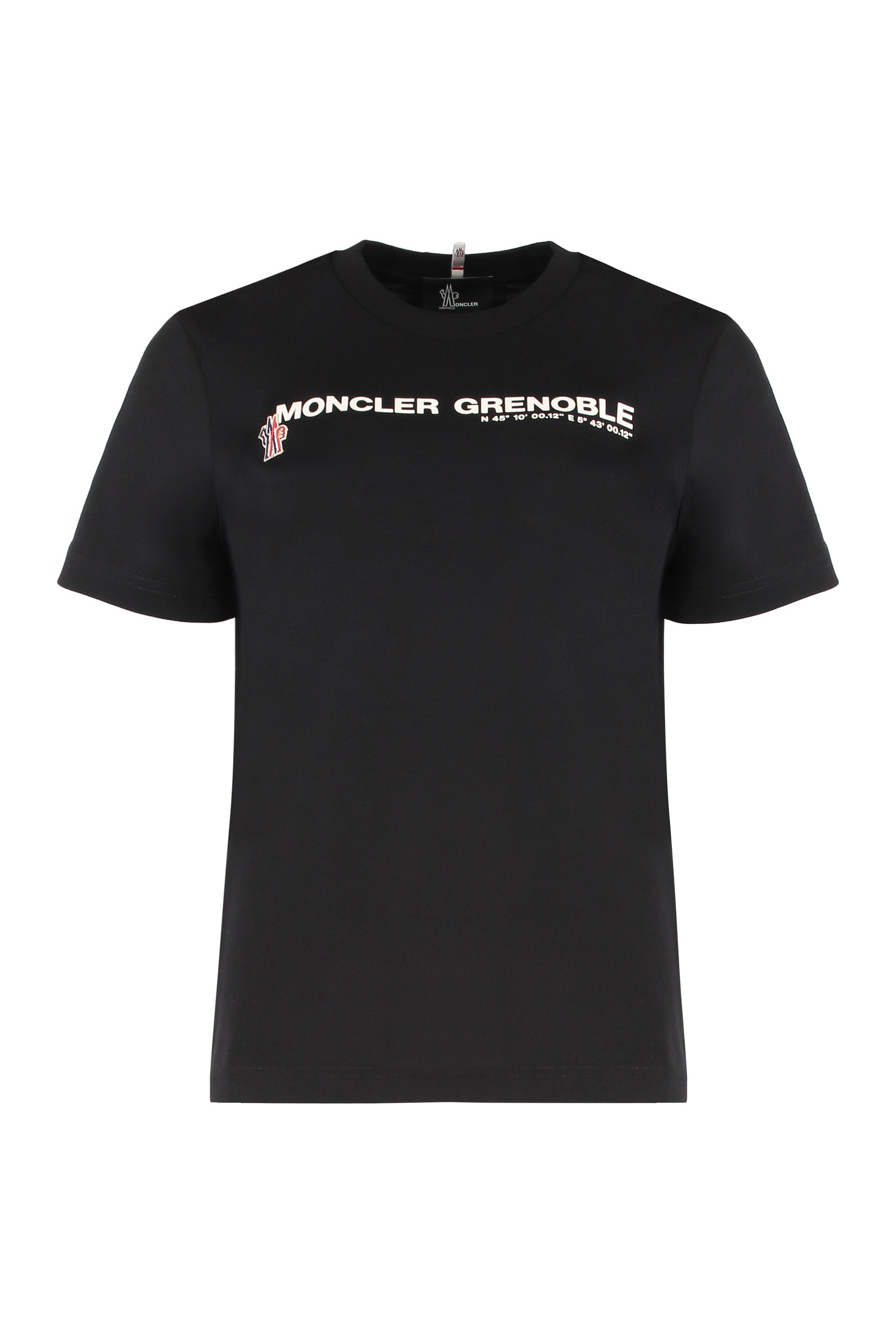 MONCLER GRENOBLE Round Neck Cotton T-Shirt for Women