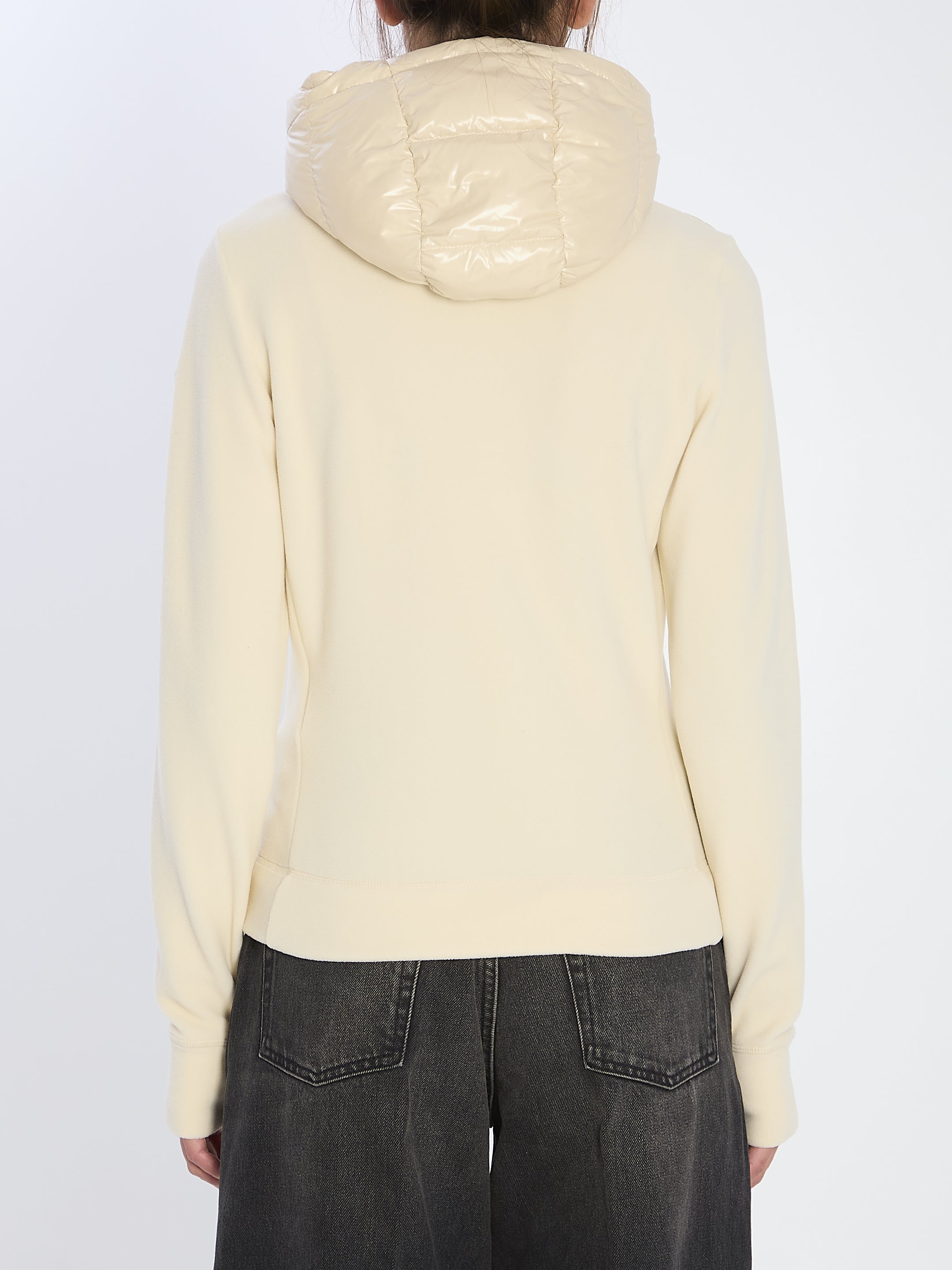 MONCLER Women's Cardigan Sweater with Hood - Size S