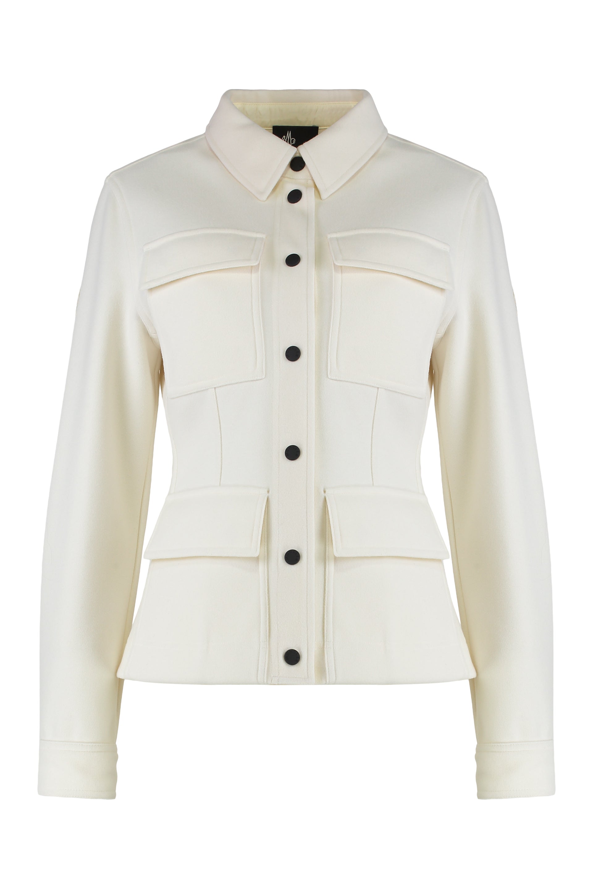 MONCLER GRENOBLE Long Sleeve Interlock Shirt with Functional Pockets