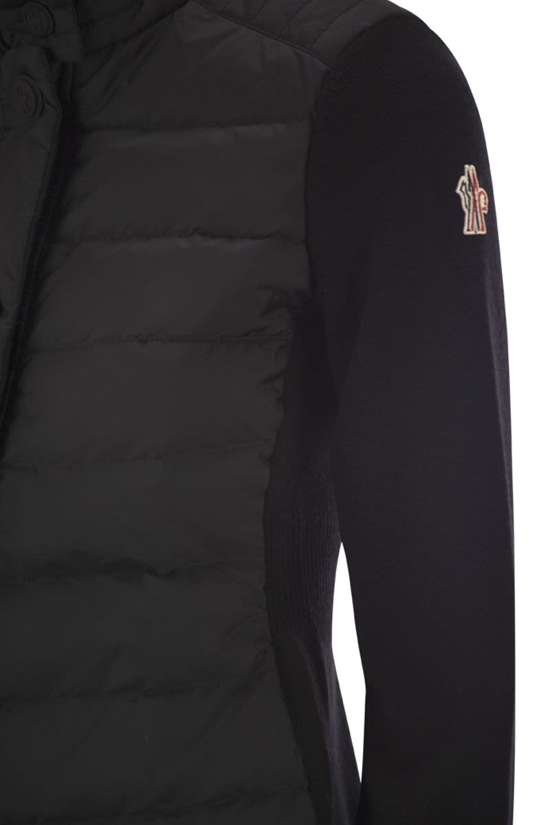 MONCLER GRENOBLE Padded Wool Cardigan