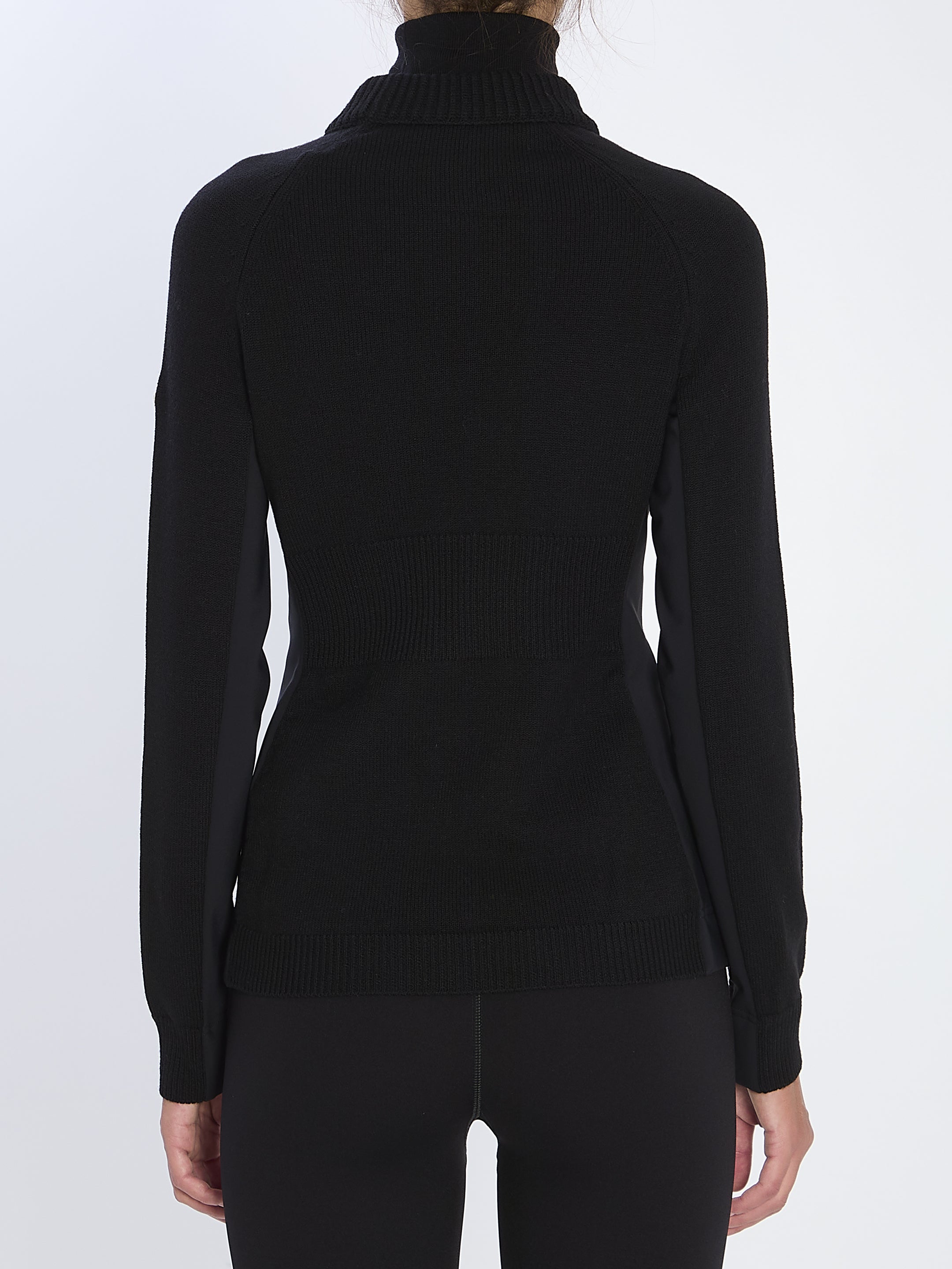 MONCLER GRENOBLE Slim Fit Knit High Collar Sweater - Size S