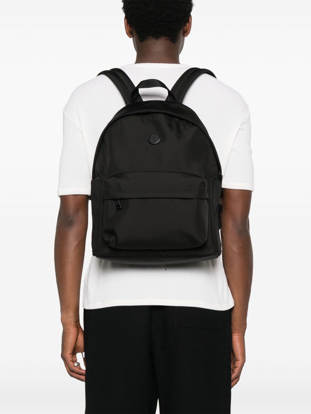 MONCLER Technical Fabric Backpack - 35 cm x 45.5 cm