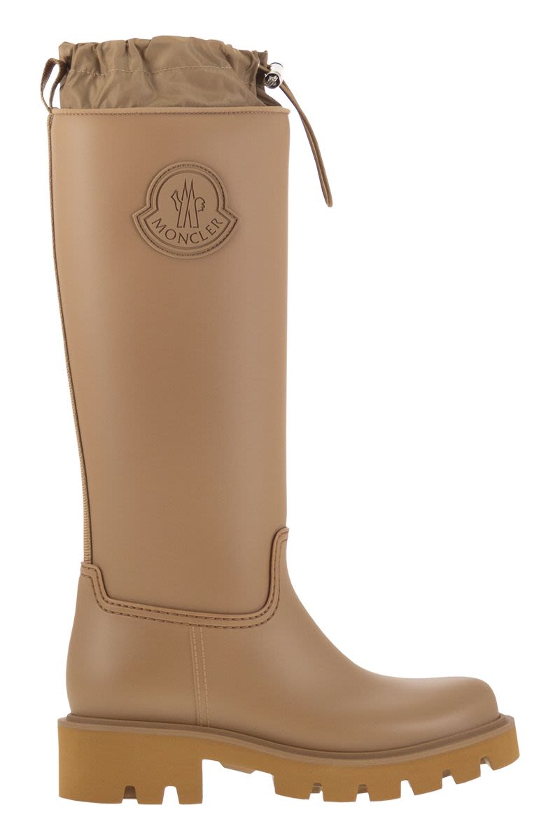 MONCLER Knee-High Rain Boots with Minimalist Silhouette
