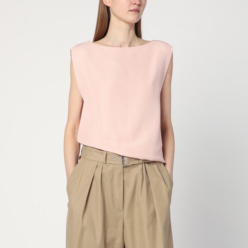 CALVIN KLEIN Sleeveless Linen Blend Blouse for Women