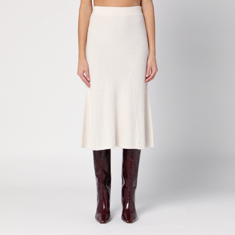 CALVIN KLEIN Ribbed Wool Mini Skirt