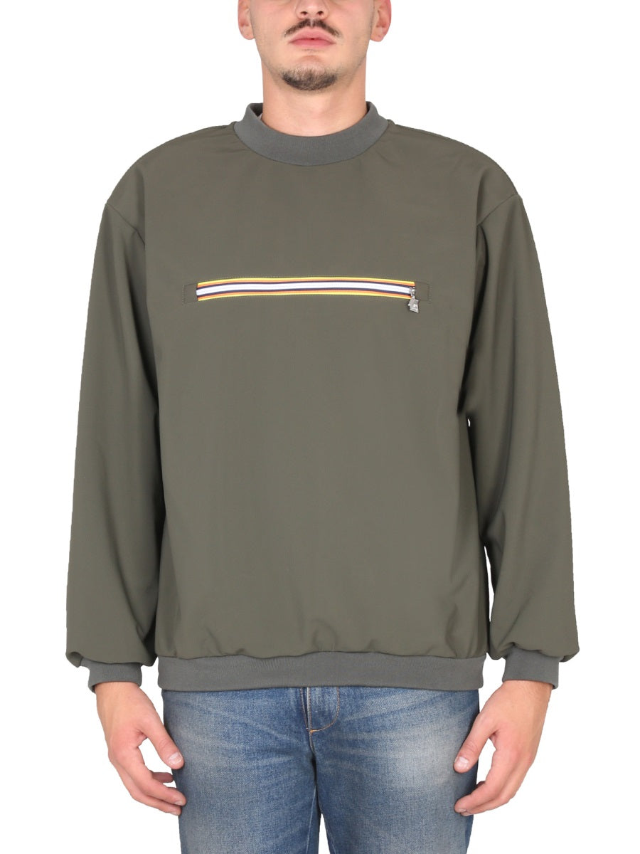 K-WAY Front Pocket Zippered Sweatshirt for Men