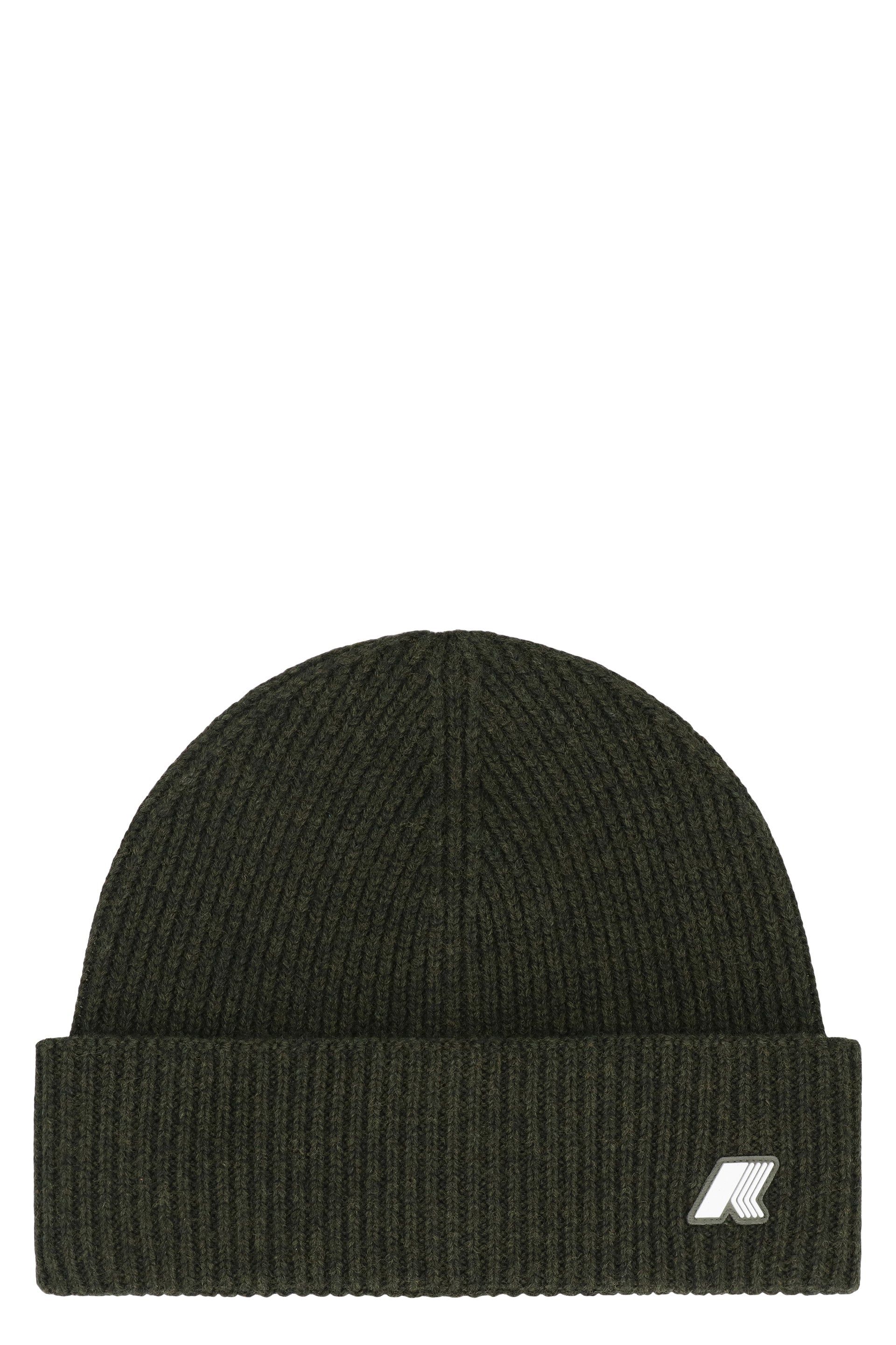 K-WAY Wool Knit Beanie with Turned-Up Brim - Sizes XS-S, M-L, XL-2XL