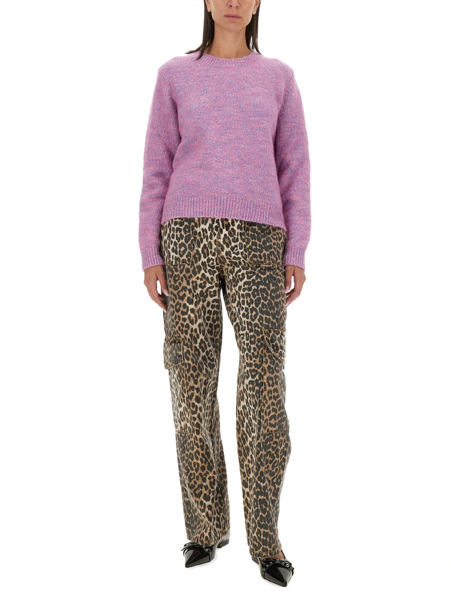 GANNI Classic Logo T-Shirt - Size S