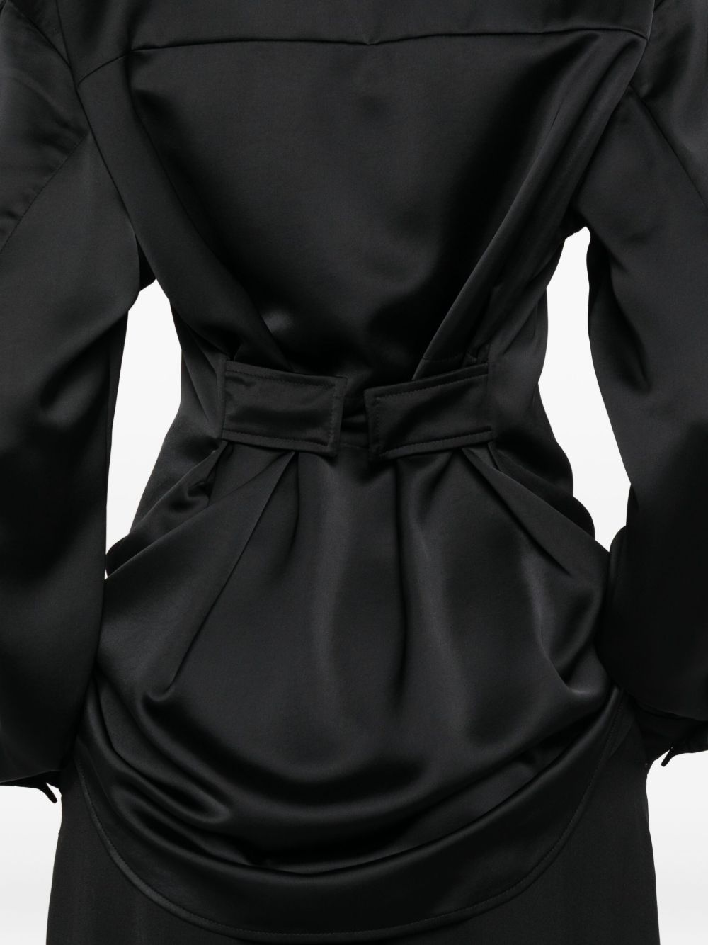 MONCLER GENIUS Satin Finish Long Sleeve Button-Up Shirt