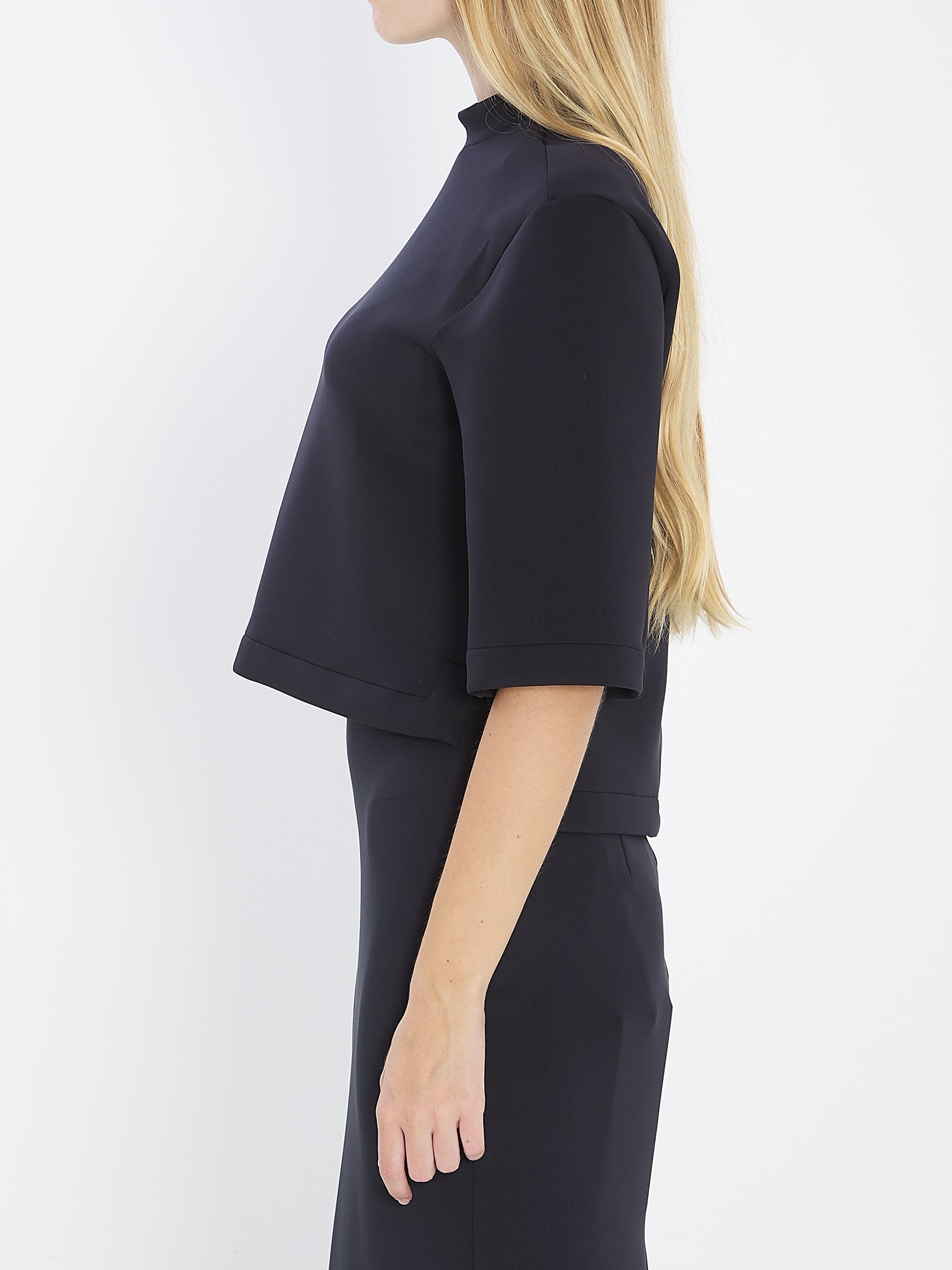 MONCLER GENIUS Genius Collection Cropped Short Sleeve Sweatshirt (S)