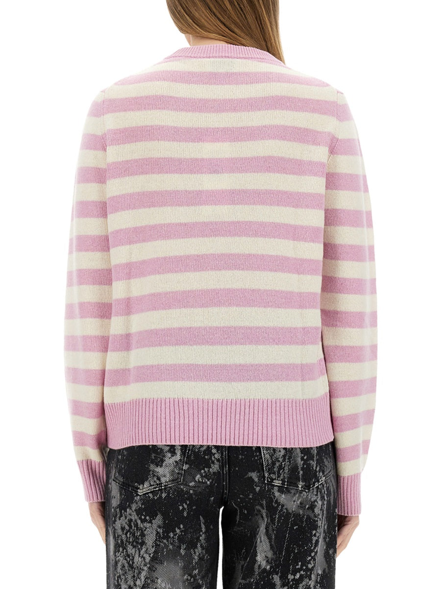 GANNI Cozy Wool Crewneck Sweater