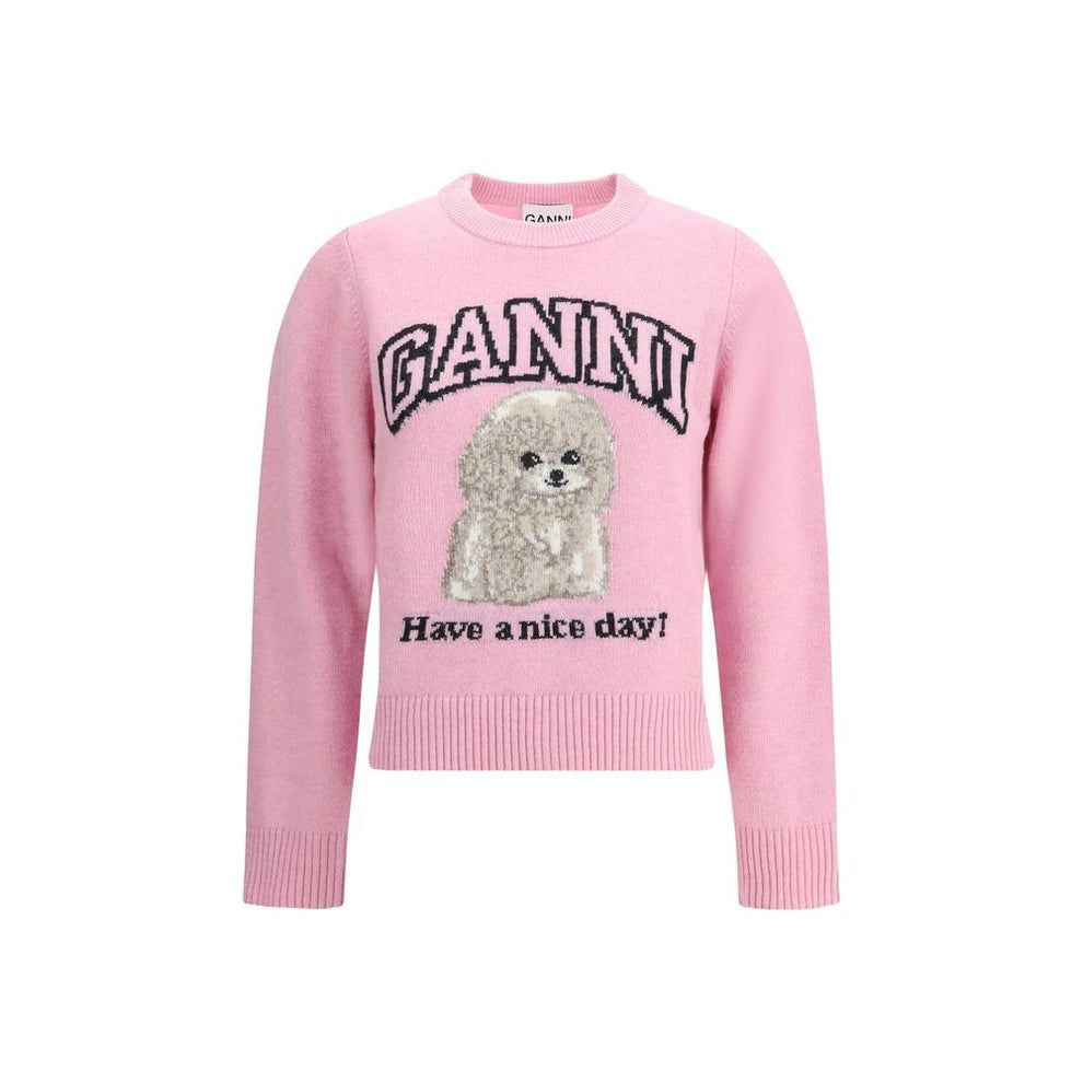 GANNI Graphic Knit Sweater for Women