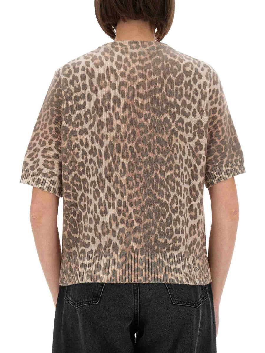 GANNI Wool Logo T-Shirt