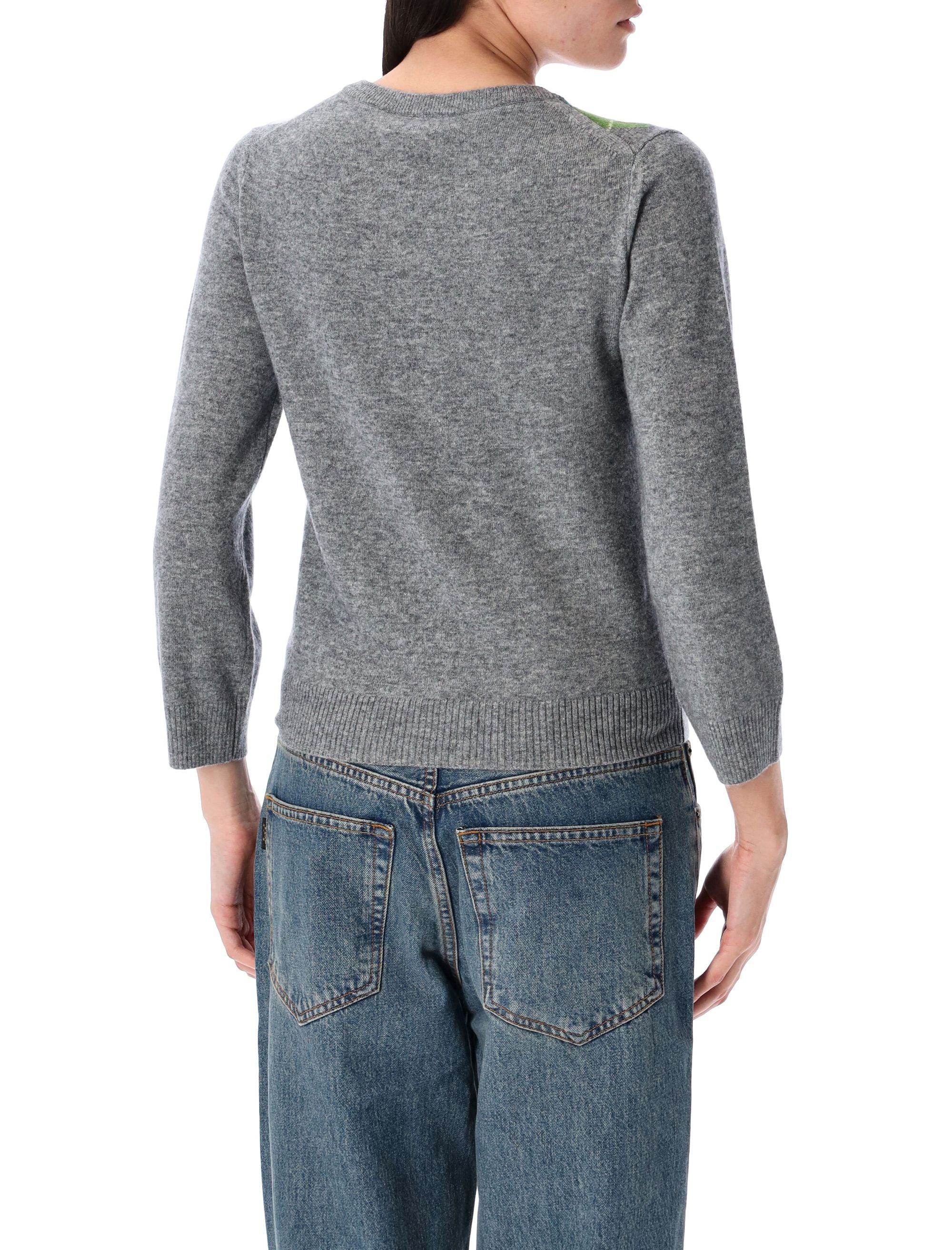 GANNI Argyle Knit Cardigan for Women