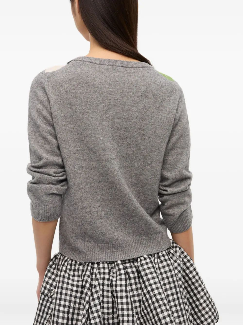 GANNI Check Pattern Cardigan – Size S