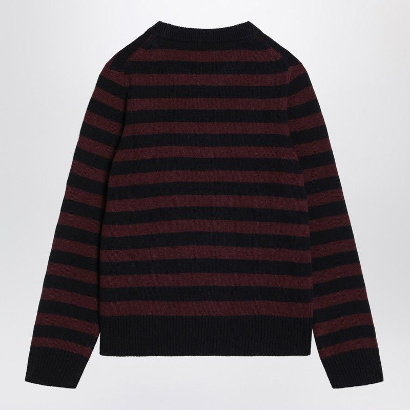 GANNI Knit Poodle Stripe Sweater - Women's