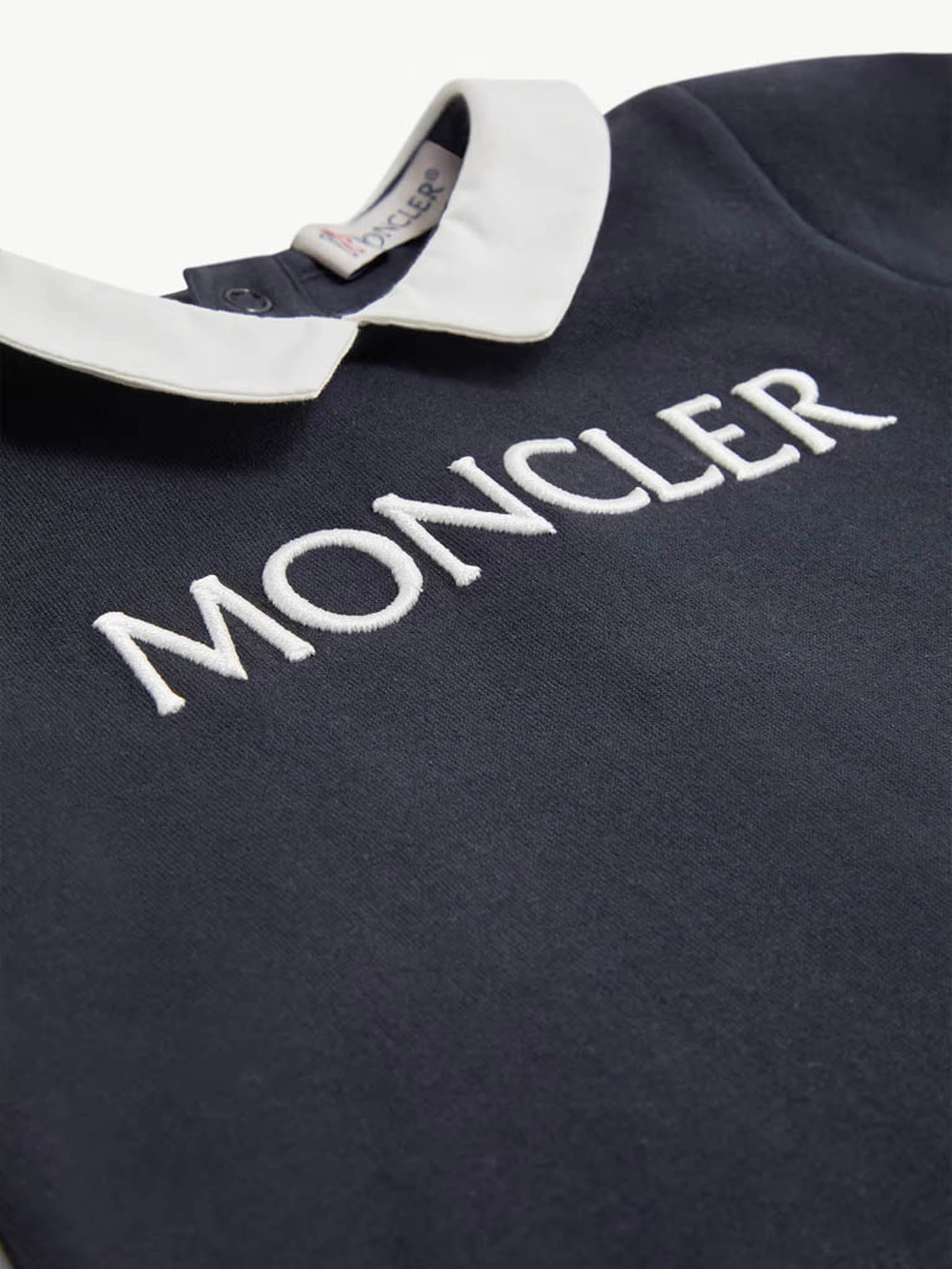 MONCLER KIDS Mini Embroidered Logo Baby Grow
