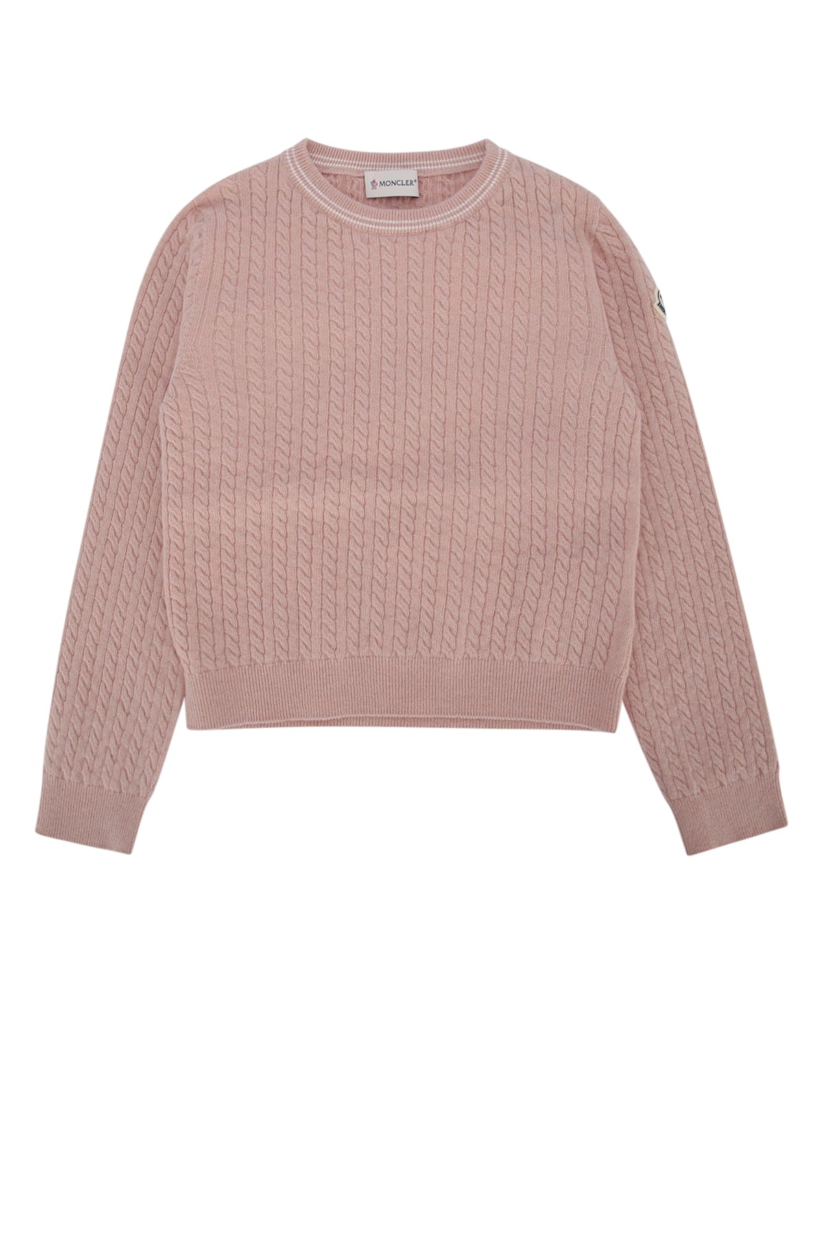 MONCLER KIDS Girls' Cashmere Crew Neck Jumper - FW25 Collection
