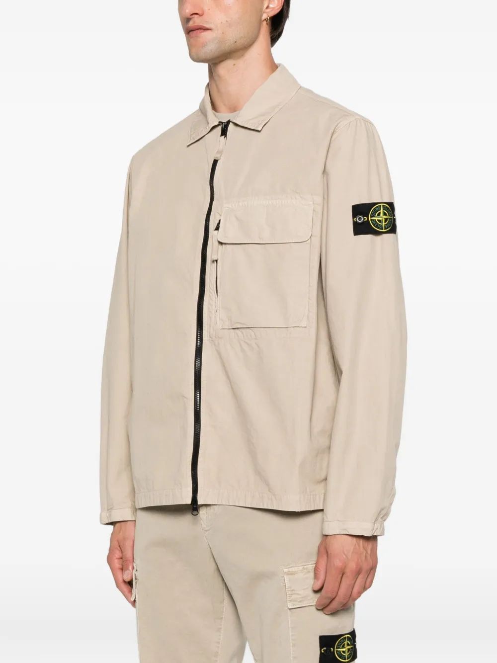 STONE ISLAND Cotton Overshirt for Men - Comfortable Fit