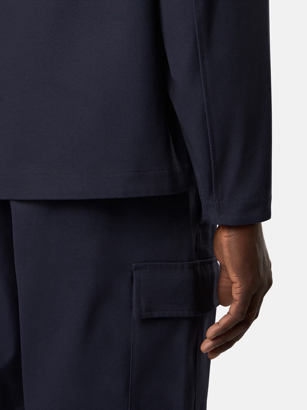 STONE ISLAND Comfort Fit Overshirt with Multi-Pocket Design