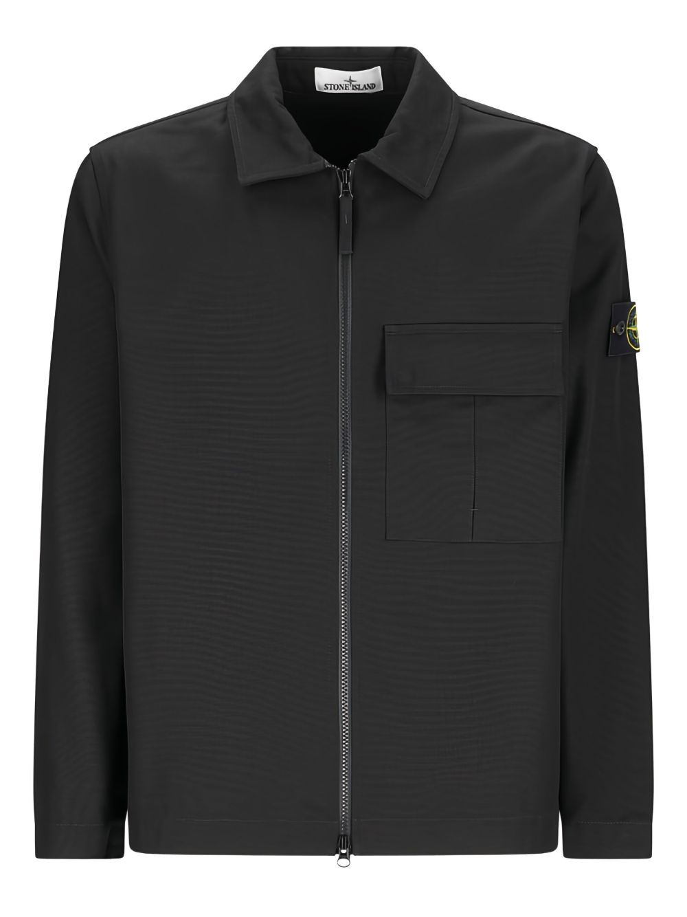 STONE ISLAND Comfort Fit Overshirt with Gusset Pocket