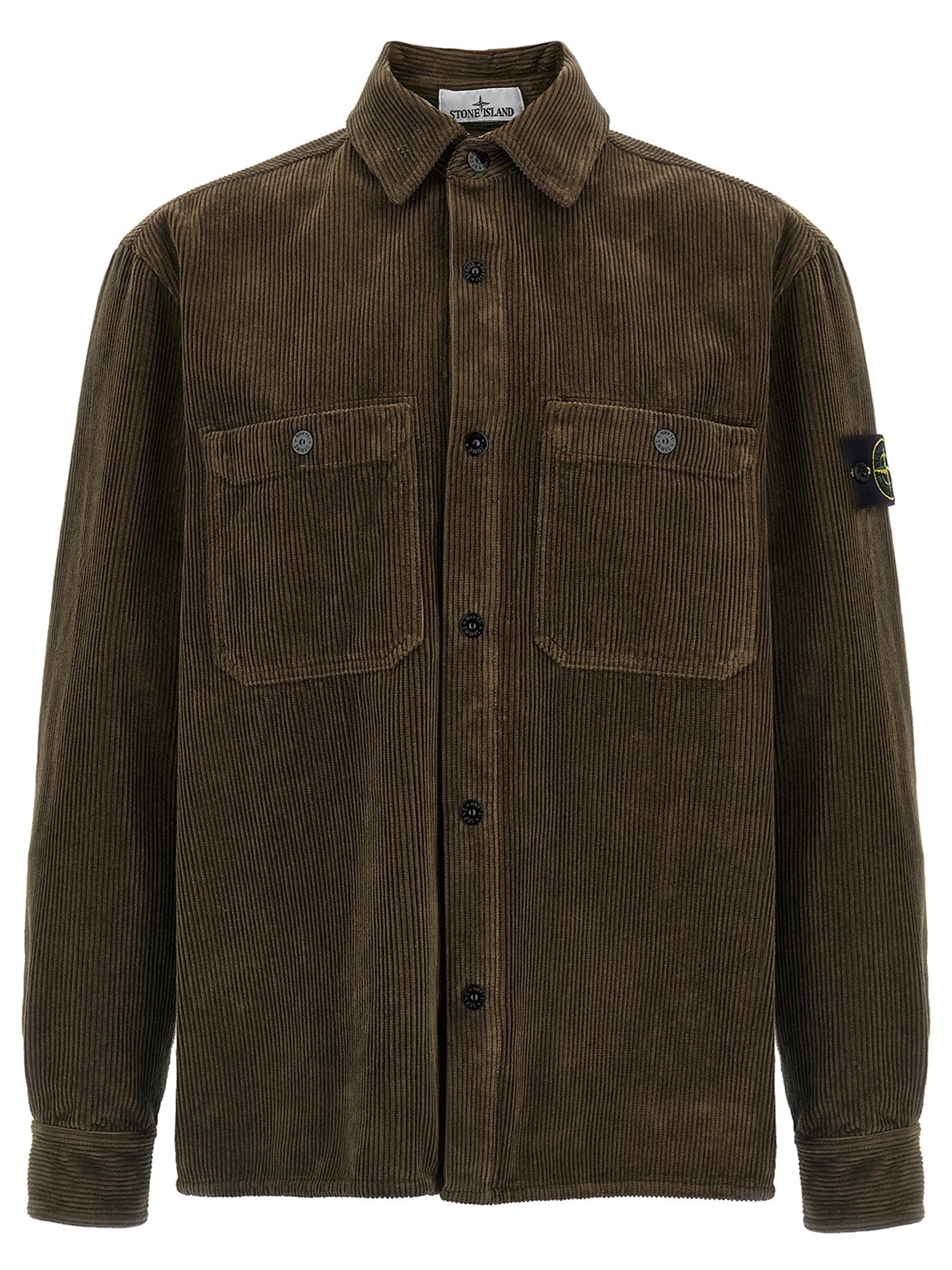 STONE ISLAND Cotton Corduroy Velvet Shirt Jacket