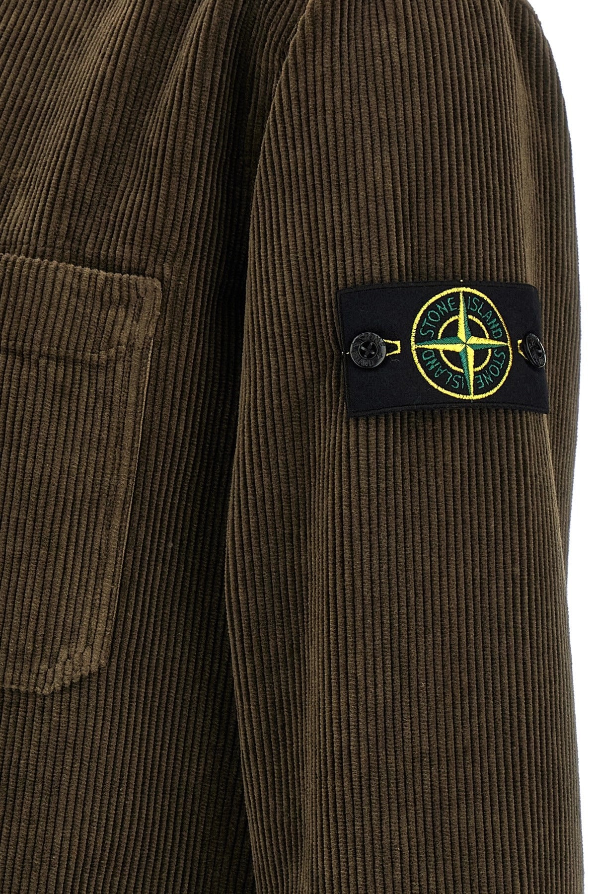 STONE ISLAND Ribbed Overshirt - Size M